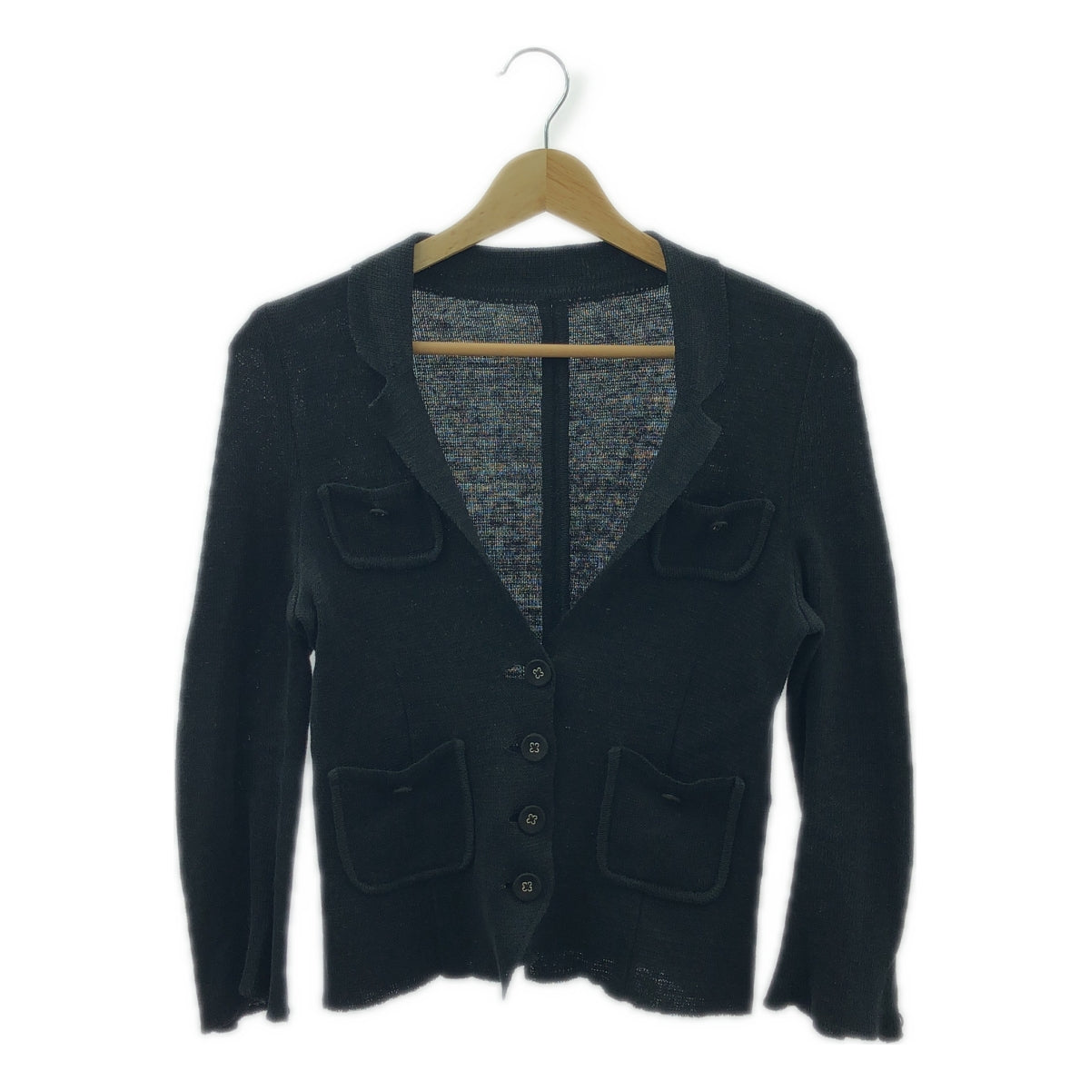 mina perhonen / 미나펠호넨 | nostalgia 노스탤지어 니트 재킷 | 네이비 | 여성