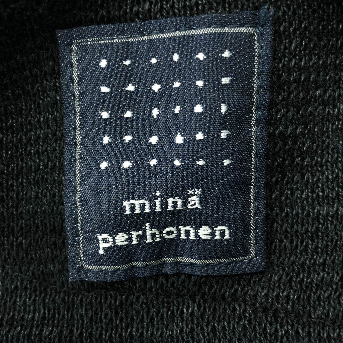 mina perhonen / 미나펠호넨 | nostalgia 노스탤지어 니트 재킷 | 네이비 | 여성
