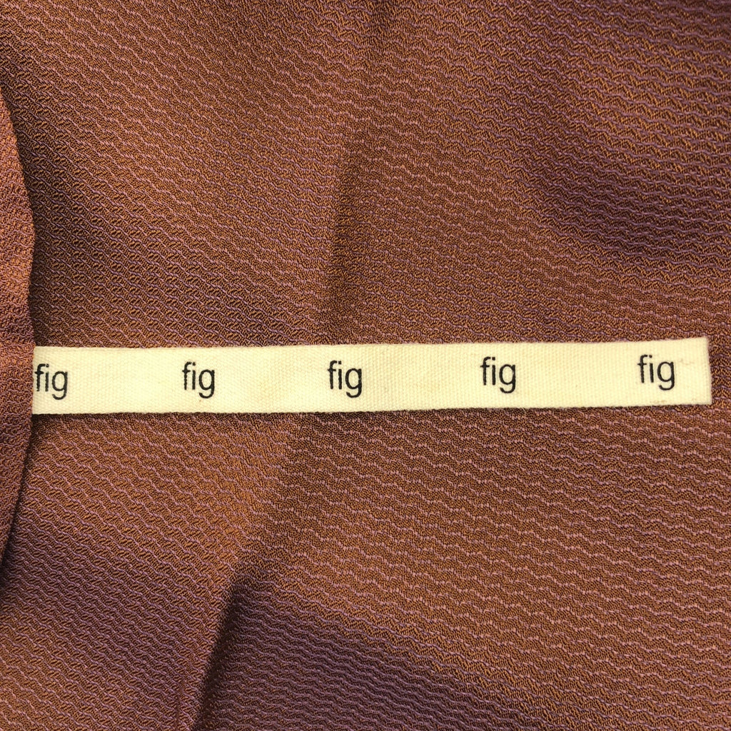 fig London / フィグロンドン | アセテート ベルテッド ギャザー ボリューム ドレス ワンピース / 裏地付き | F | レディース