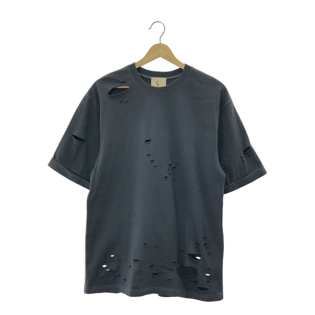 coaw / 코어 | damage tee 데미지 가공 코튼 티셔츠 |