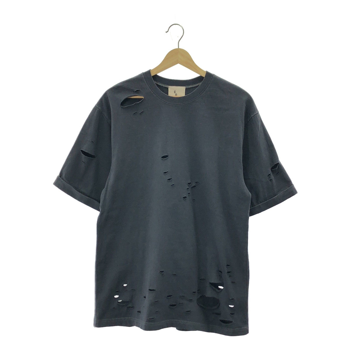 coaw / core | damage tee 破洞棉質 T 卹 |