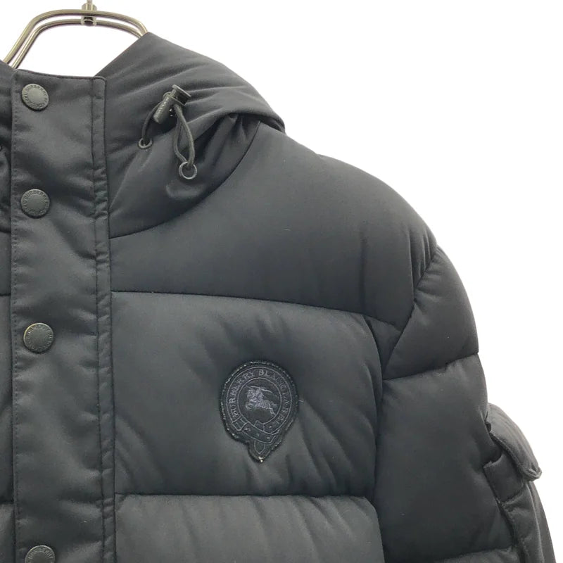 BURBERRY BLACK LABEL / バーバリーブラックレーベル | ワッペン フーデッド ダウンジャケット | S | メンズ