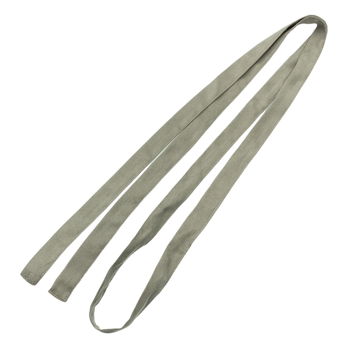 小野智美 | 雙色無領繫帶皮草外套 / 全襯裡 | 灰色/深棕色 | 女款