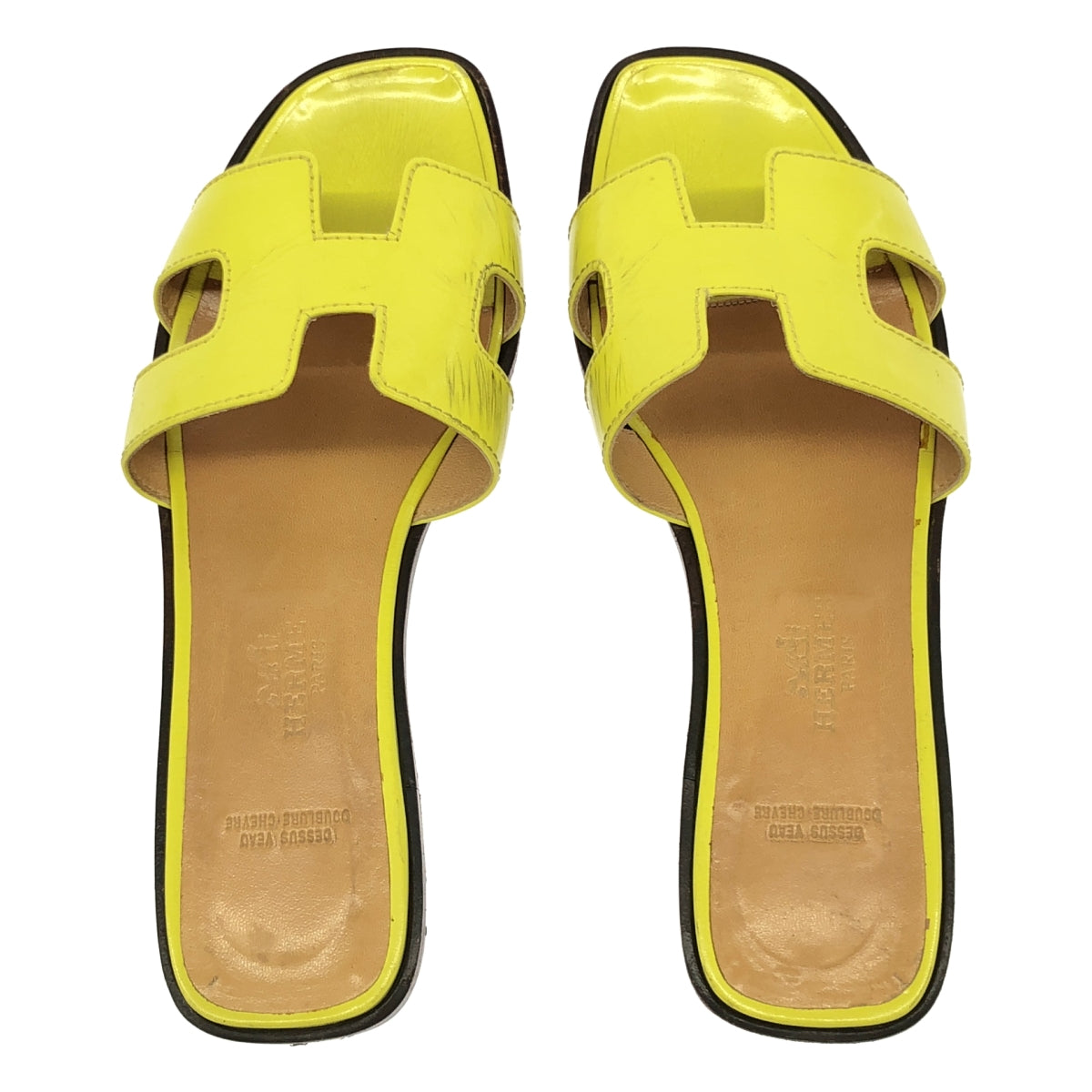 HERMES / エルメス | ORAN / オラン パテントレザー Hモチーフ