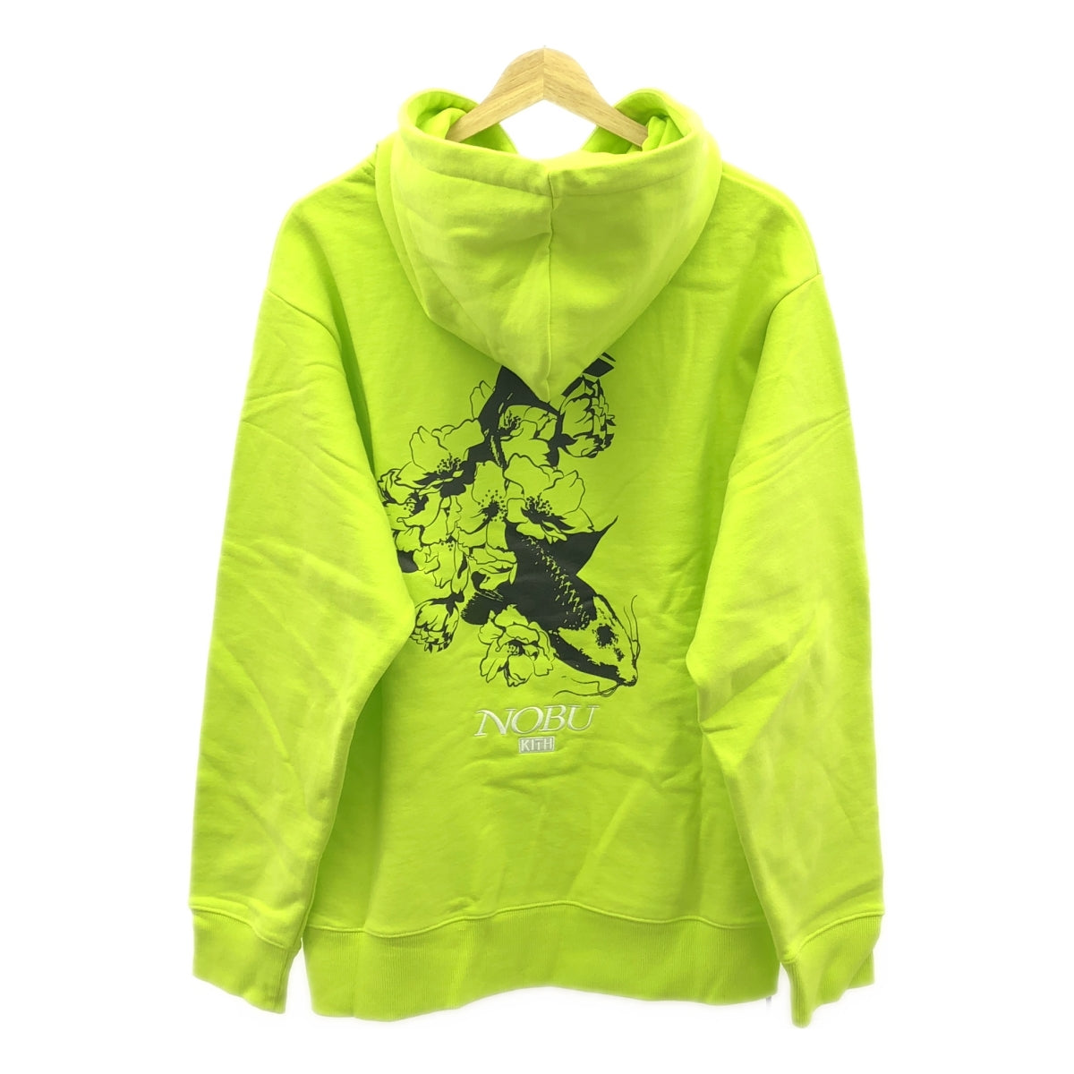【美品】  KITH / キス | 2019AW | NOBU KOI HOODIE ノブ コイ スウェットパーカー | M | ネオングリーン | メンズ