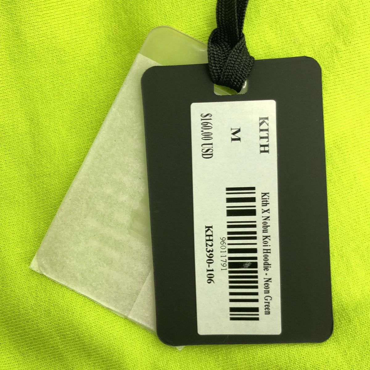 [狀況良好] KITH | 2019秋冬 | NOBU KOI 連帽衫 | M |霓虹綠 |男士