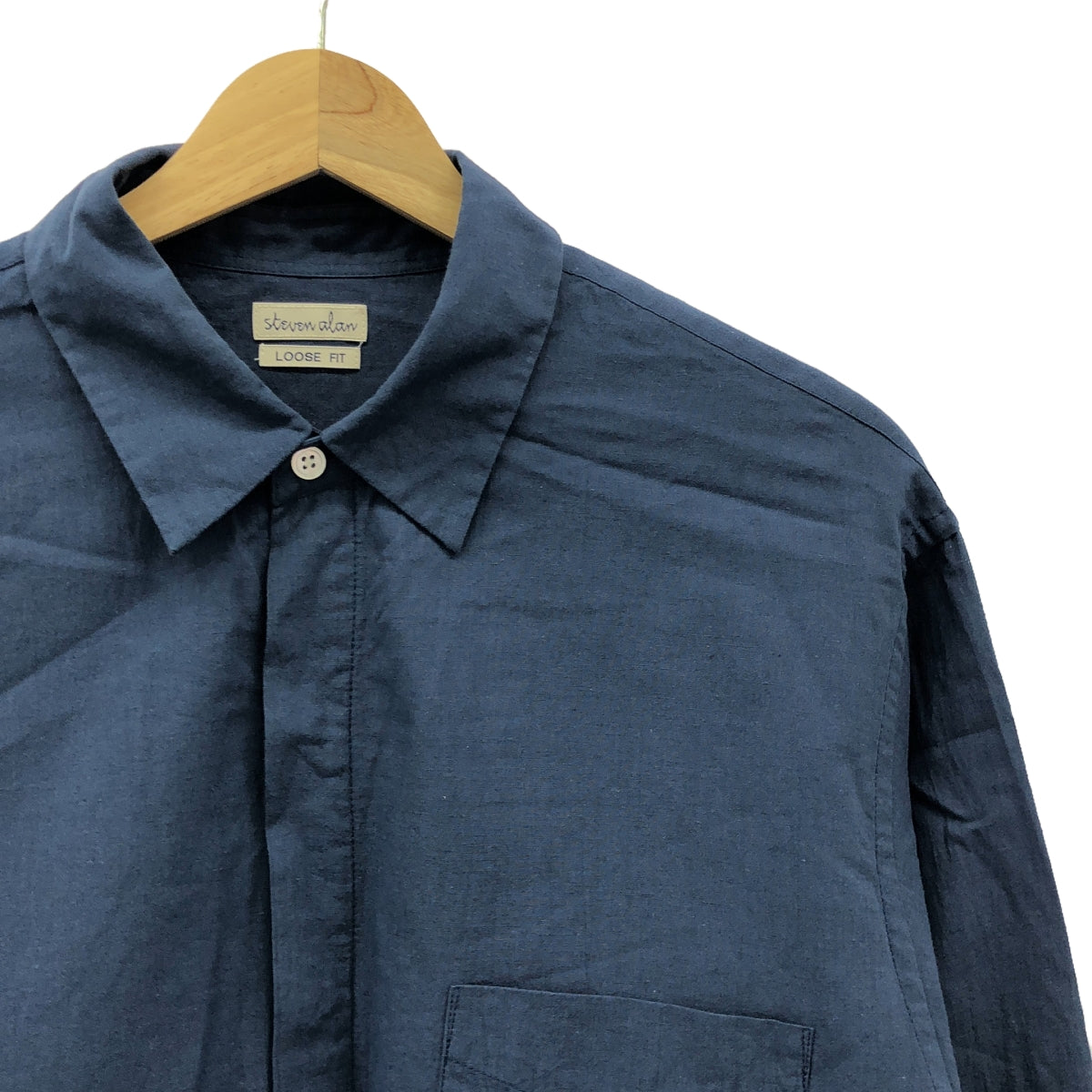 steven alan / Steven Alan | C/LNN/RME FLY FRONT REGULAR COLLAR SHIRT-LOOSE Shirt | S | Men's