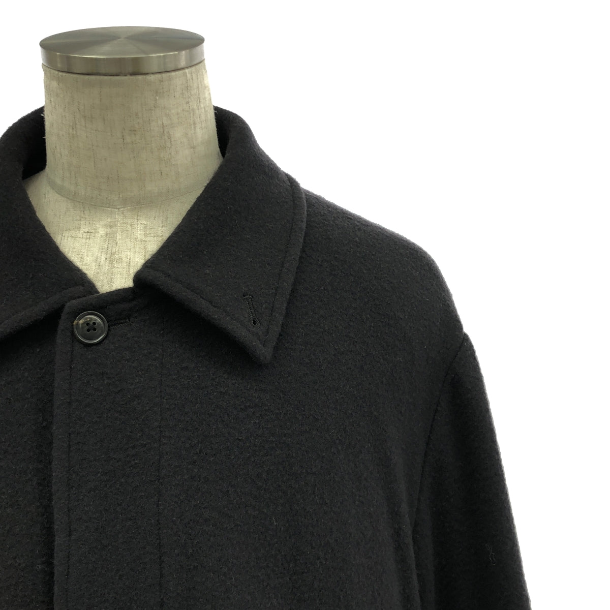 URU / ウル | 2023AW | ONLY ARK別注 NAPPING MELTON BALMACAAN COAT ナッピングメルトン バルカマーンコート | 2 | メンズ