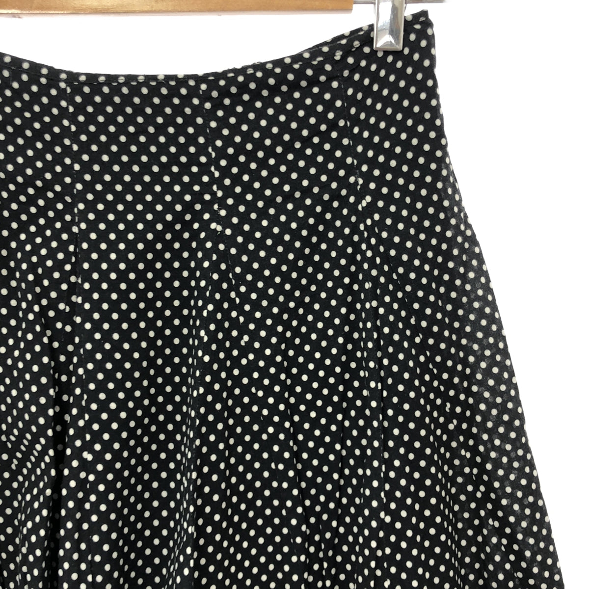 MARIHA | Cotton dot long skirt / fully lined | 38 | Women's