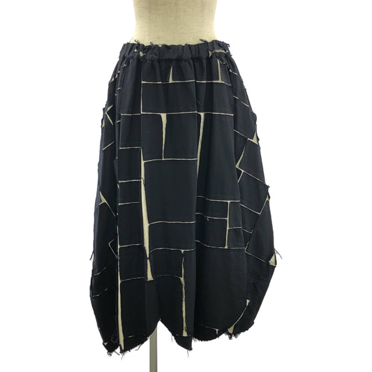 COMME des GARCONS | 2018SS | Cut-off all-patch drawstring voluminous skirt | S | Women's