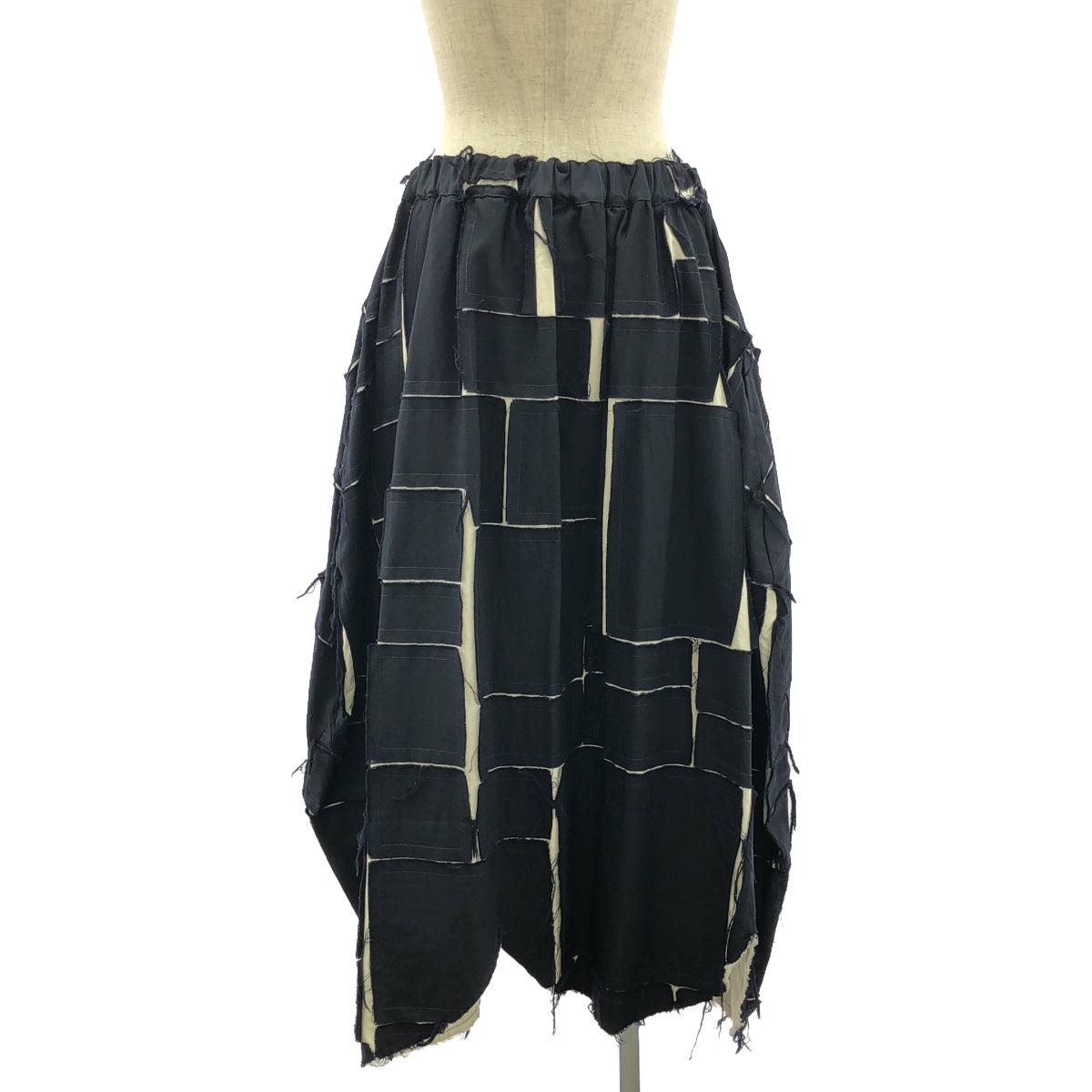 COMME des GARCONS | 2018SS | Cut-off all-patch drawstring voluminous skirt | S | Women's