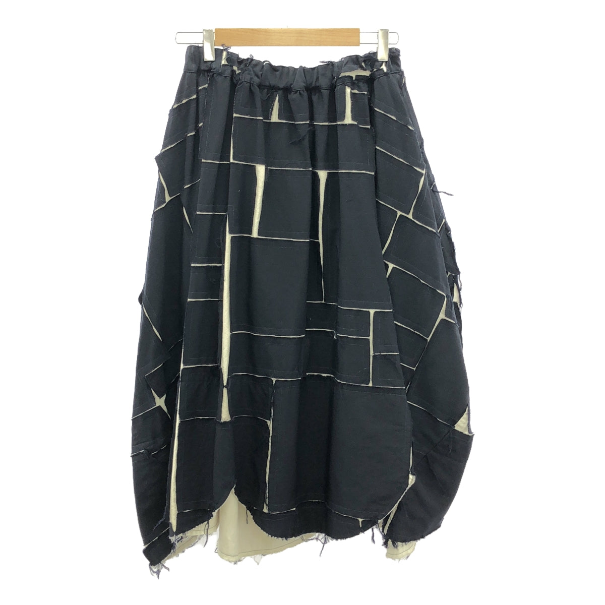 COMME des GARCONS | 2018SS | Cut-off all-patch drawstring voluminous skirt | S | Women's