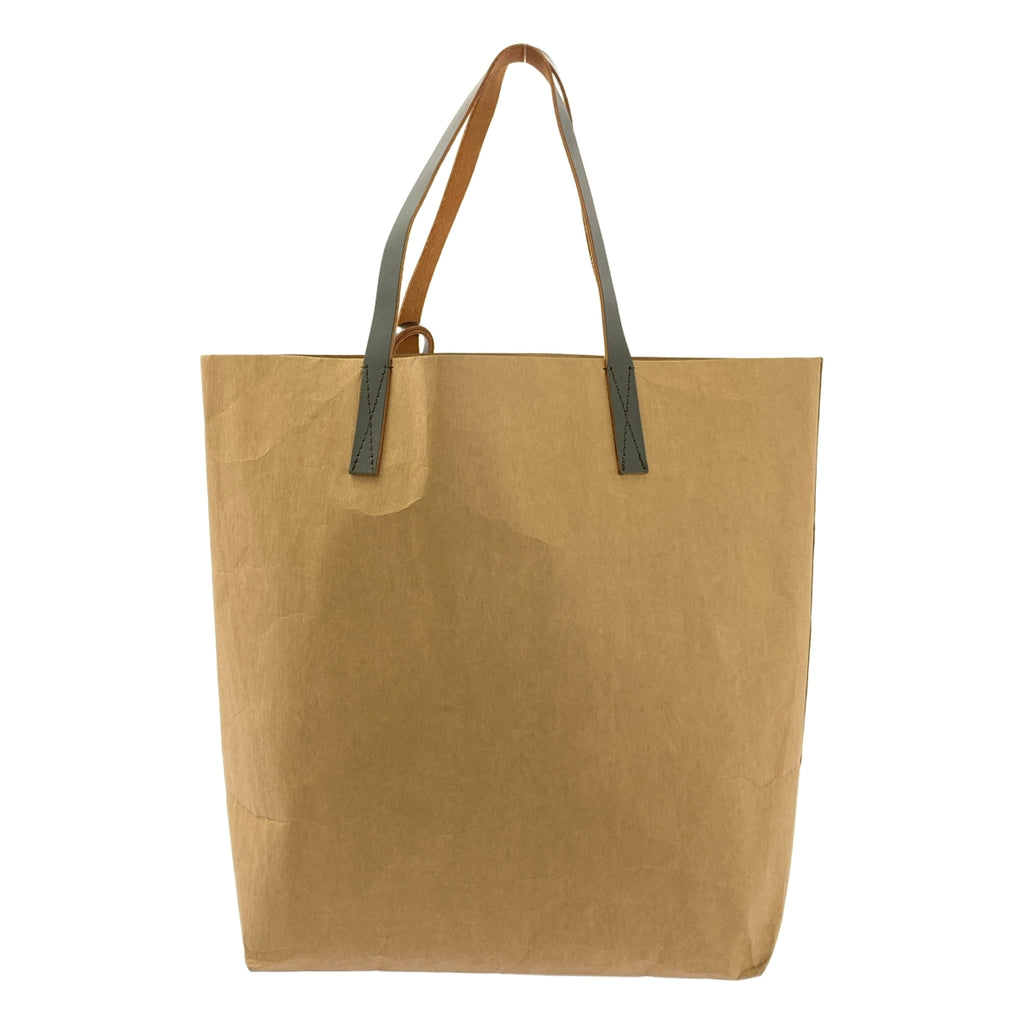 MARNI / マルニ | 2021SS | セルロース レザーハンドル ロゴプリント ショッピング トートバッグ |