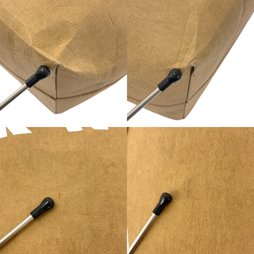 MARNI / マルニ | 2021SS | セルロース レザーハンドル ロゴプリント ショッピング トートバッグ |