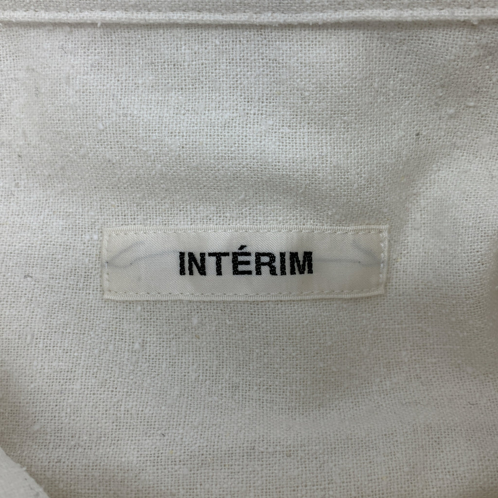 INTERIM / 인텔림 | 실크 노일 롱 슬리브 레귤러 컬러 셔츠 | F | 자연 | 남성