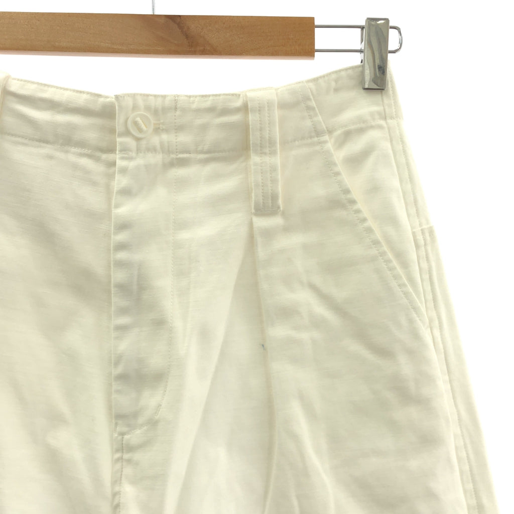 RHVINTAGE / 론허만 빈티지 | 코튼 치노 로고 패치 탁 팬츠 | S | 여성