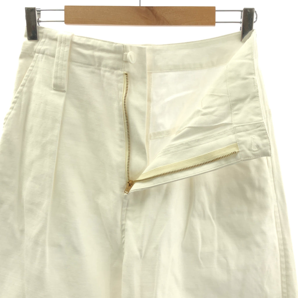 RHVINTAGE / 론허만 빈티지 | 코튼 치노 로고 패치 탁 팬츠 | S | 여성