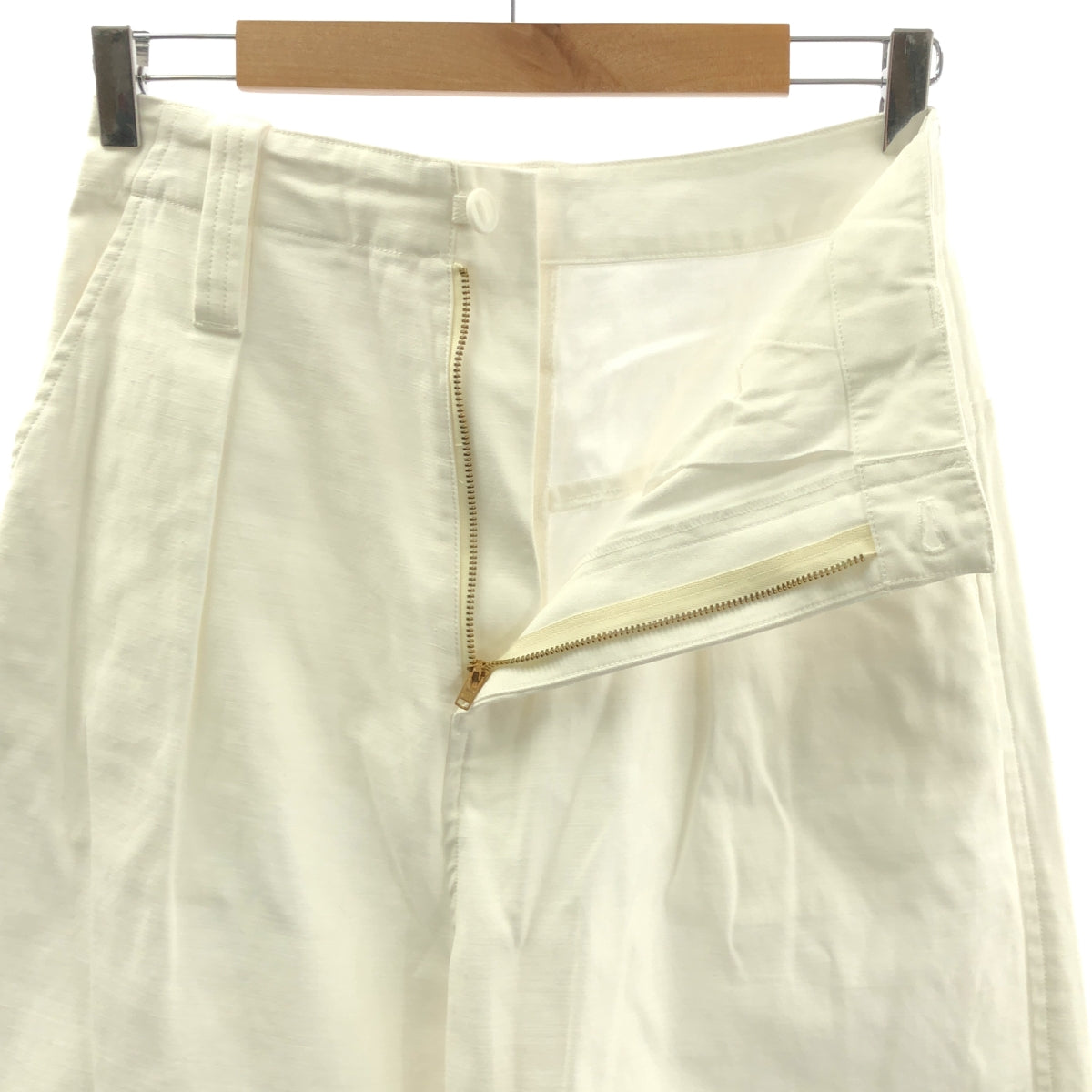 RHVINTAGE / 론허만 빈티지 | 코튼 치노 로고 패치 탁 팬츠 | S | 여성