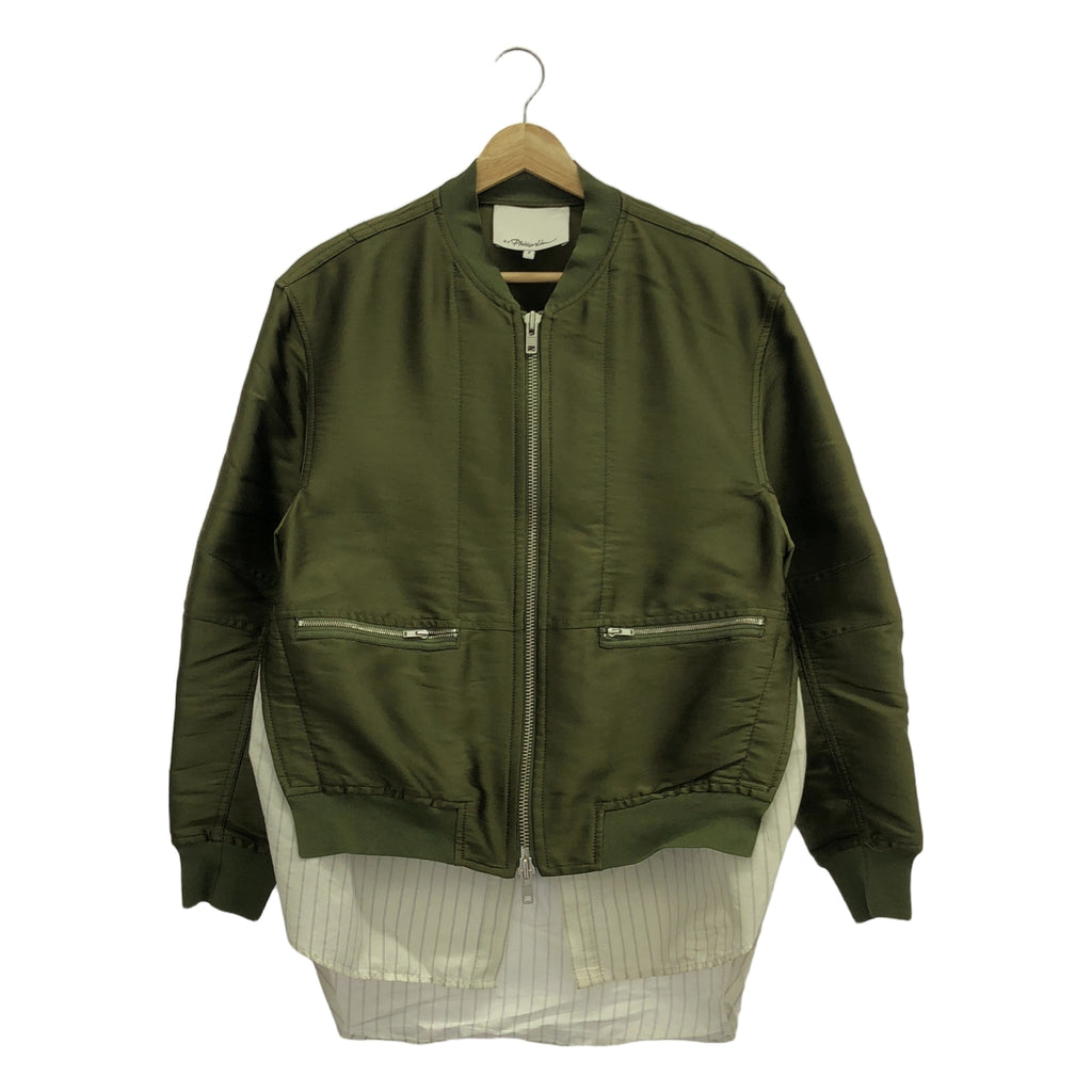 3.1 Phillip Lim | MA-1 襯衫對接軍裝外套 | SHOPBOP 2 |橄欖 |女性的