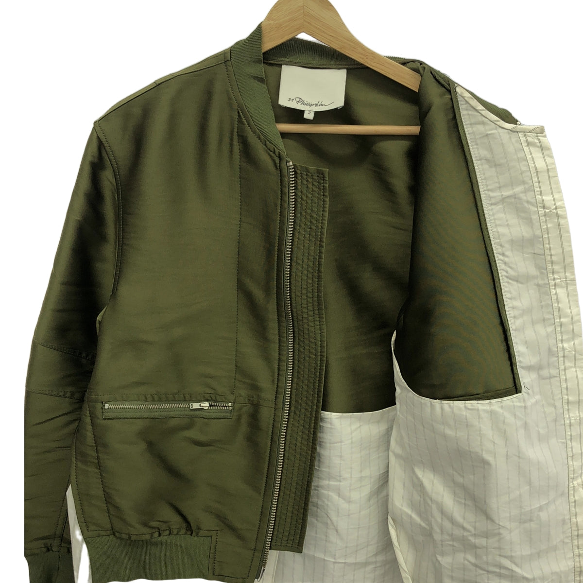 3.1 Phillip Lim | MA-1 Shirt Docking Military Blouson Jacket | 2 | Women's