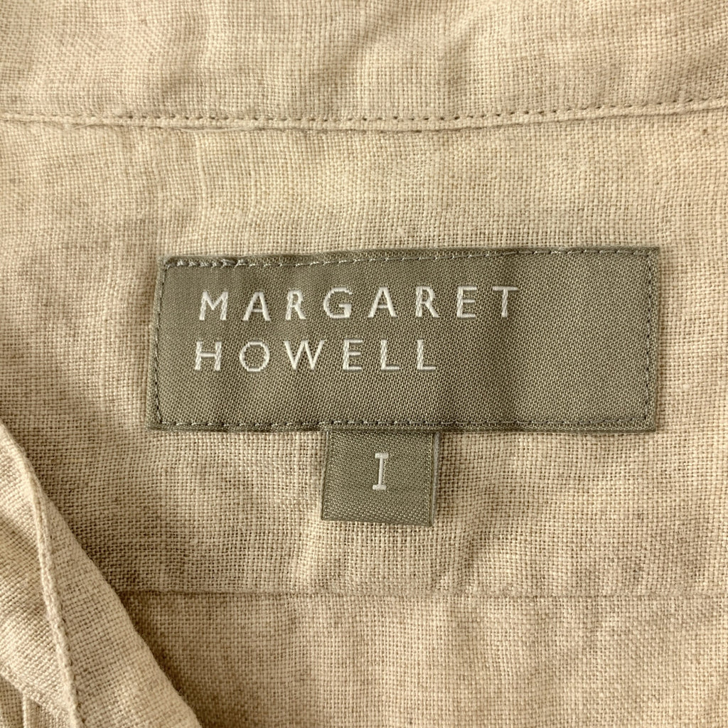 MARGARET HOWELL / 마가렛 하웰 | 린넨 핀탁 민소매 셔츠 | 1 |