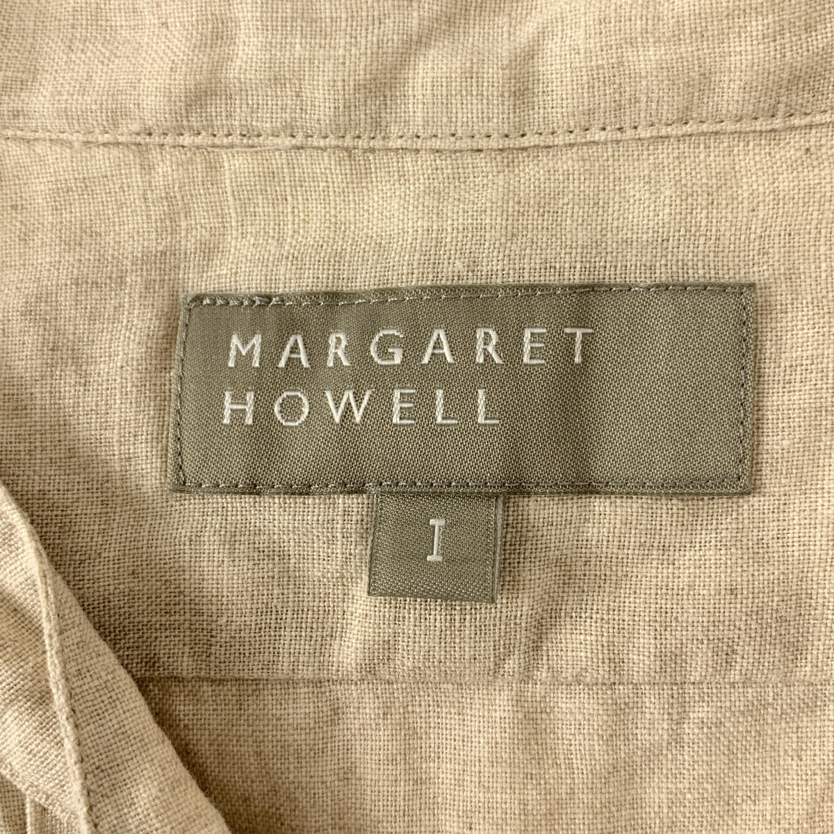 MARGARET HOWELL / マーガレットハウエル | リネン ピンタック ノースリーブシャツ | 1 |