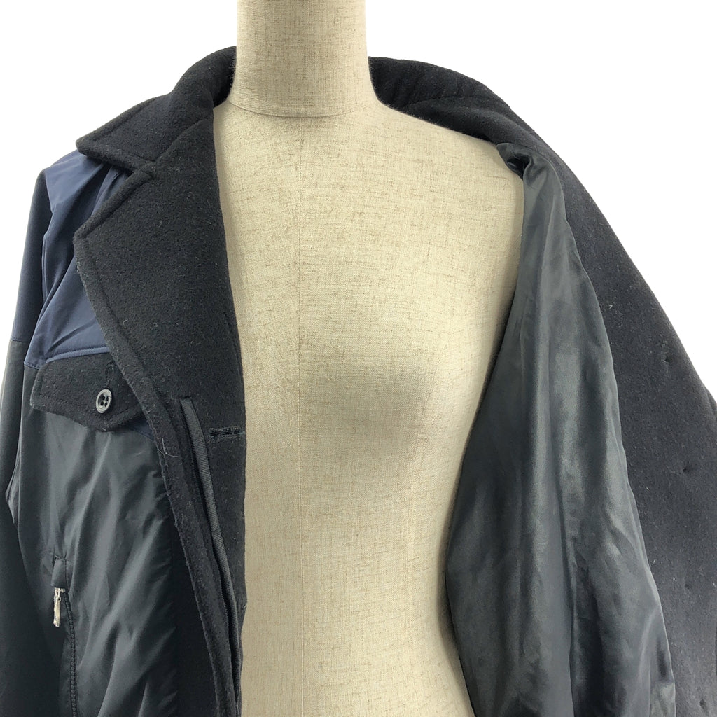 sacai / サカイ | × NIKE / ナイキ ウール 異素材 切替 ドッキング ロゴ ジャケット / 裏地付き | S | レディース