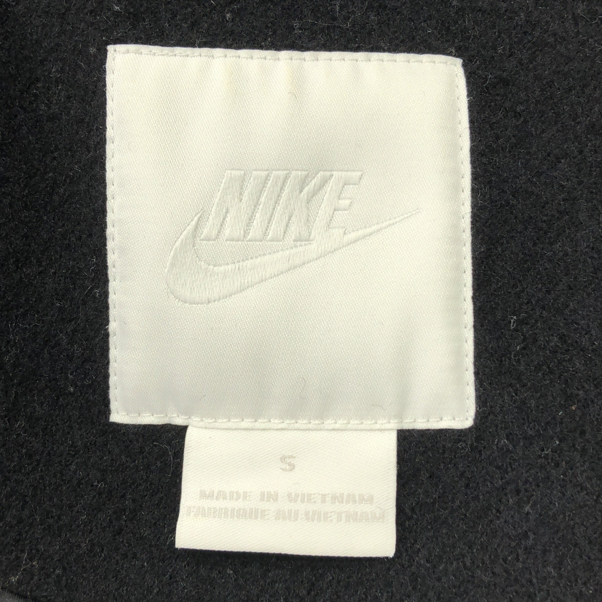 sacai / サカイ | × NIKE / ナイキ ウール 異素材 切替 ドッキング ロゴ ジャケット / 裏地付き | S | レディース