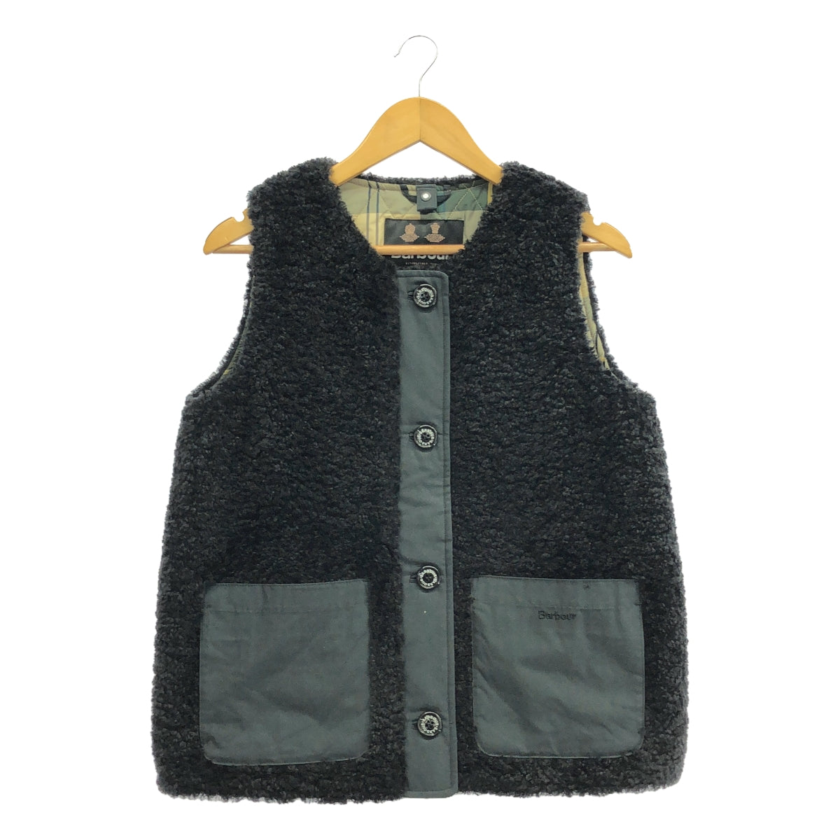 【美品】  Barbour / バブアー | kintra liner ボア ライナー | UK12 | ブラック | レディース