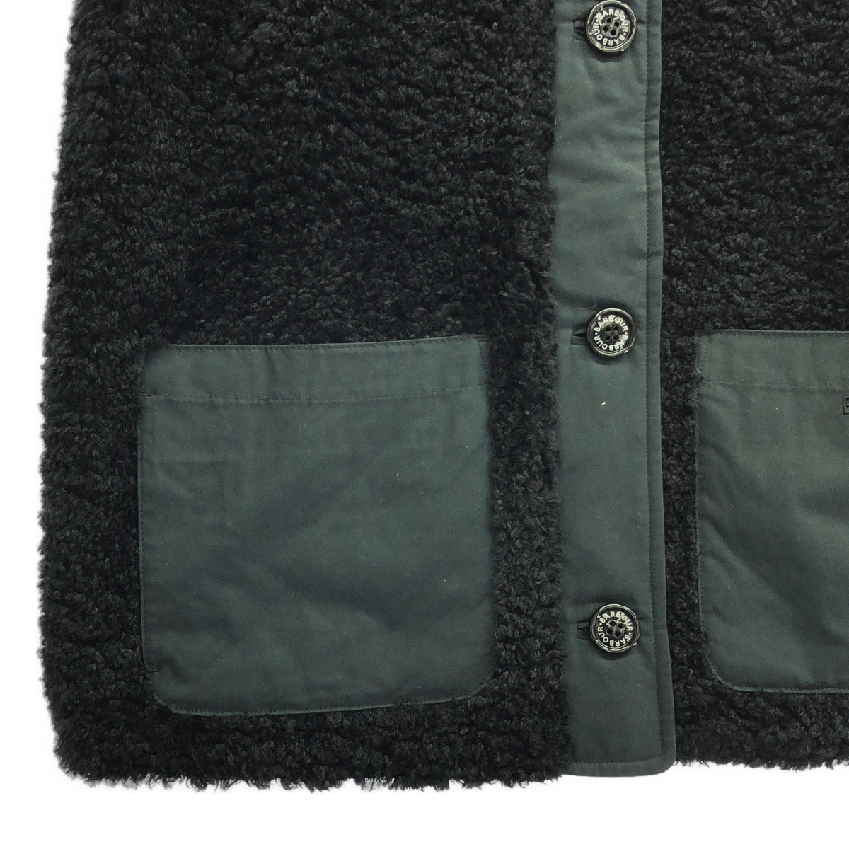 【美品】  Barbour / バブアー | kintra liner ボア ライナー | UK12 | ブラック | レディース