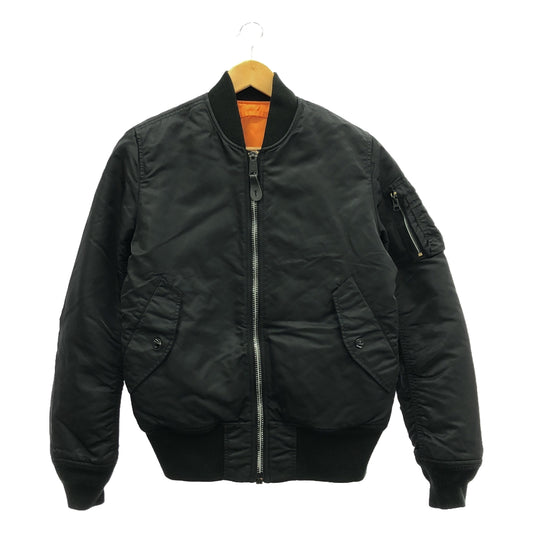 ALPHA INDUSTRIES / 알파인더스트리즈 | MIL-J-82790J MA-1 FLIGHT JACKET JAPAN FIT 비행 재킷 | S | 블랙 | 남성