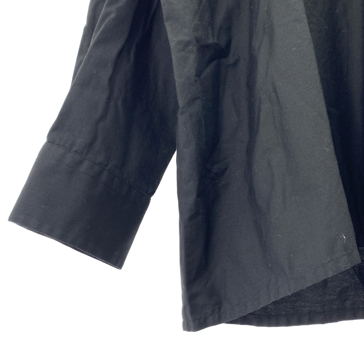 tricot COMME des GARÇONS | AD2020 | 褶皺圓領棉質不對稱襯衫 | S 碼 | 女款