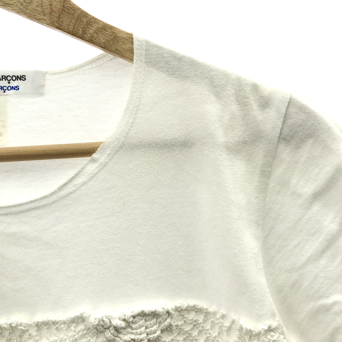 COMME des GARCONS COMME des GARCONS / Comme des | 2007春夏 |針織蕾絲設計剪裁T卹| S |女性的