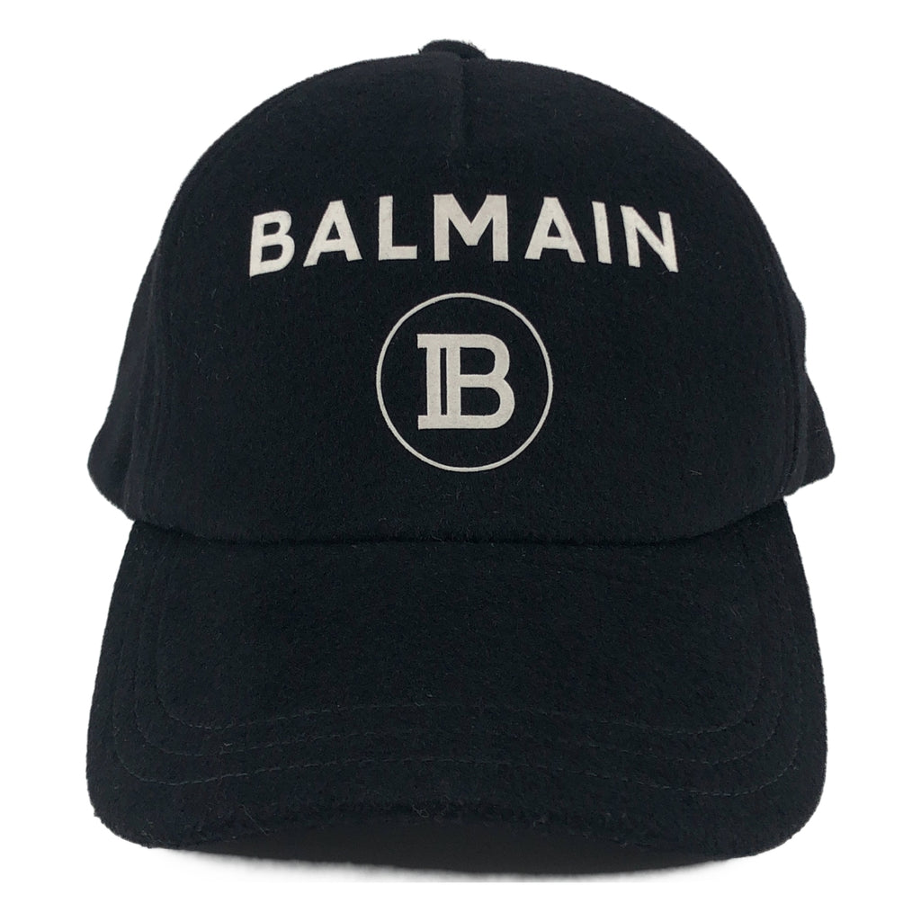BALMAIN / バルマン | ロゴ ウール ベースボール キャップ | TU | その他