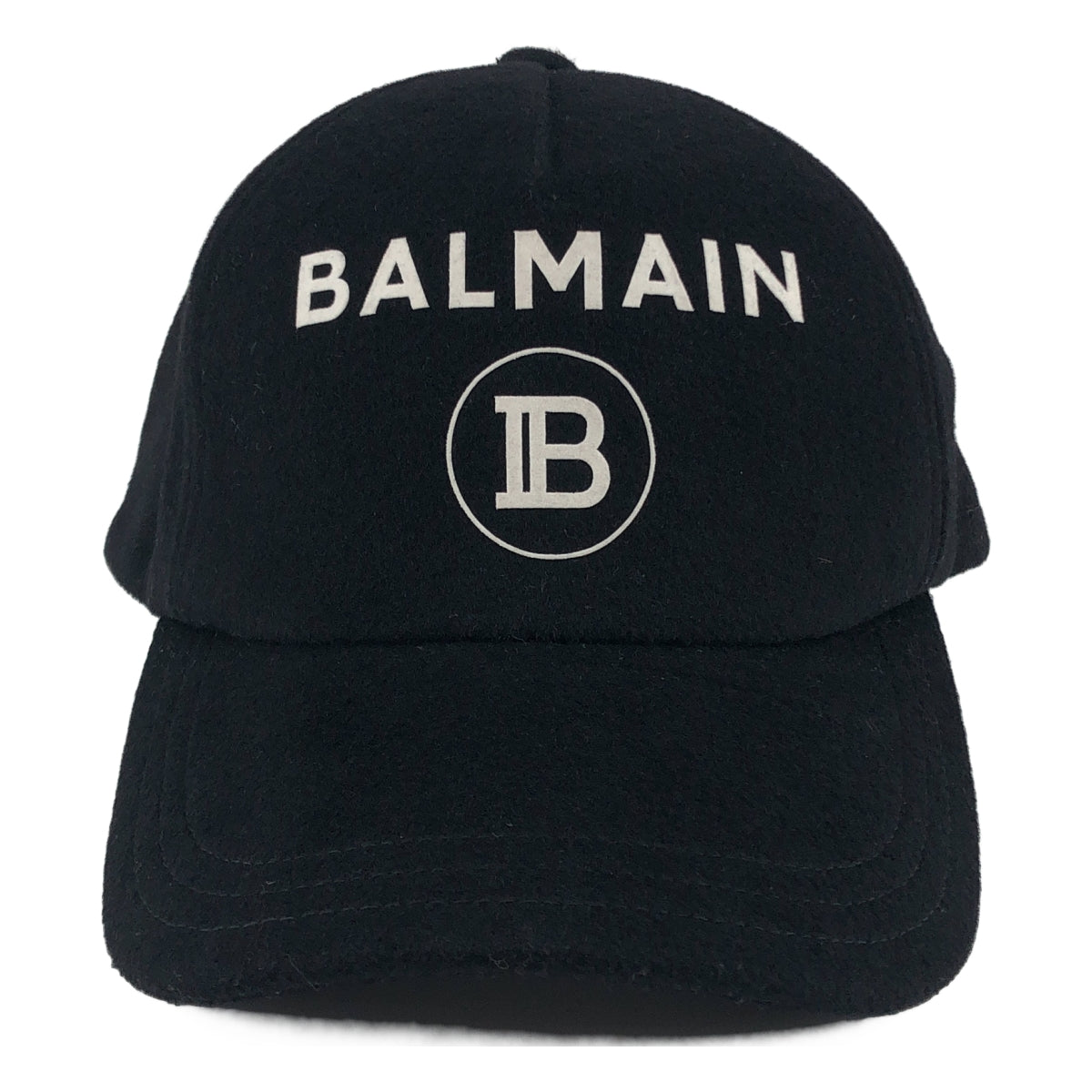 BALMAIN / バルマン | ロゴ ウール ベースボール キャップ | TU | その他
