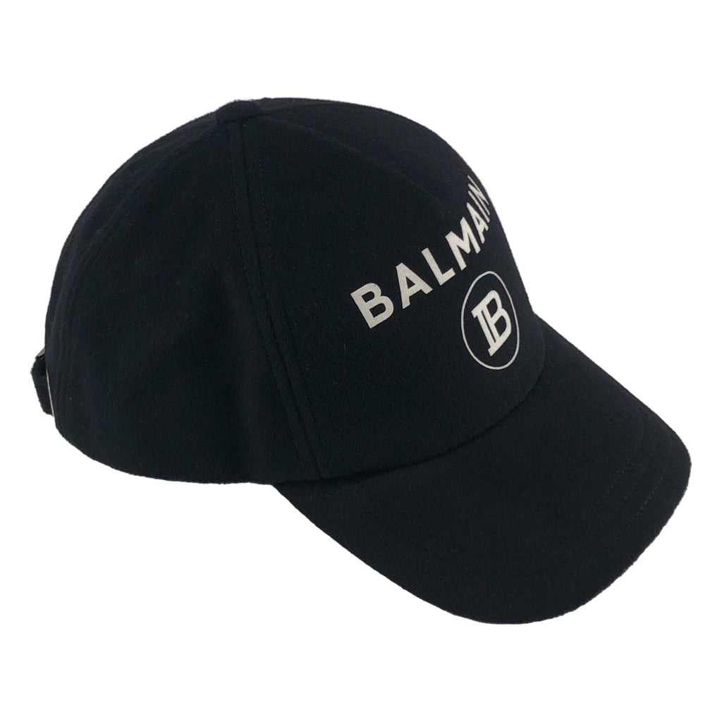 BALMAIN / バルマン | ロゴ ウール ベースボール キャップ | TU | その他