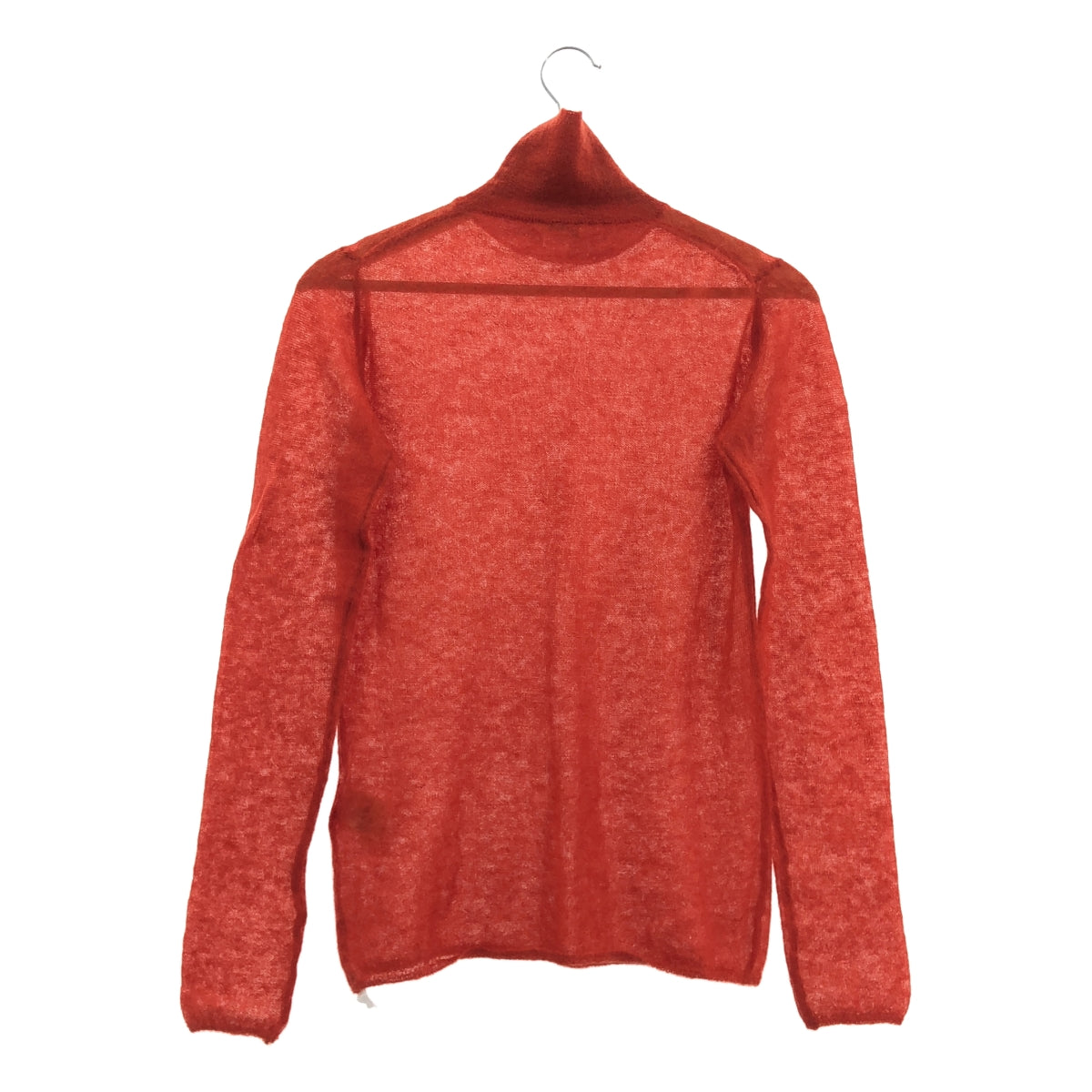 AURALEE / オーラリー | 2022AW | KID MOHAIR SHEER KNIT / キッドモヘヤ タートルネック ニット セーター | 1 | オレンジ系 | レディース