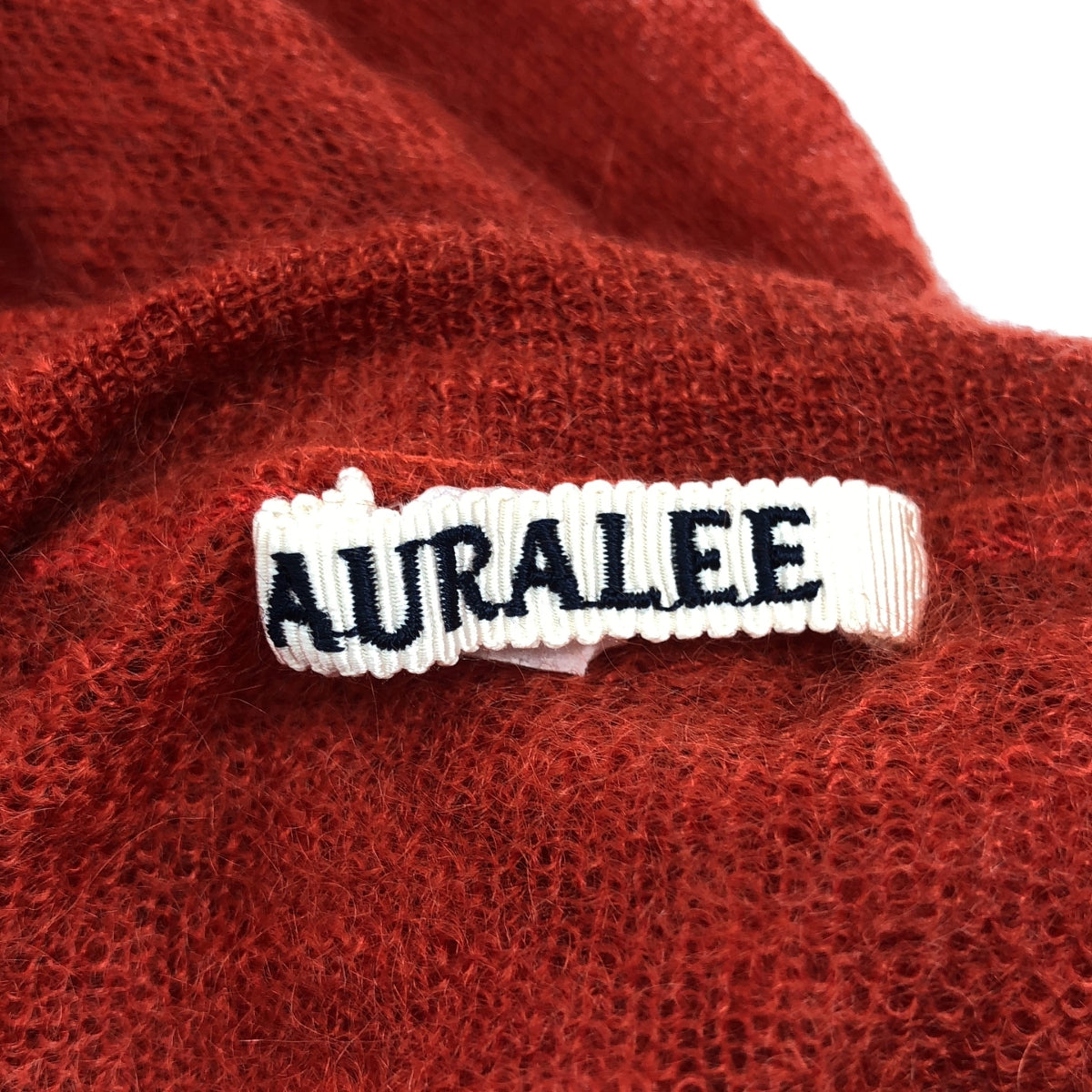 AURALEE / オーラリー | 2022AW | KID MOHAIR SHEER KNIT / キッドモヘヤ タートルネック ニット セーター | 1 | オレンジ系 | レディース