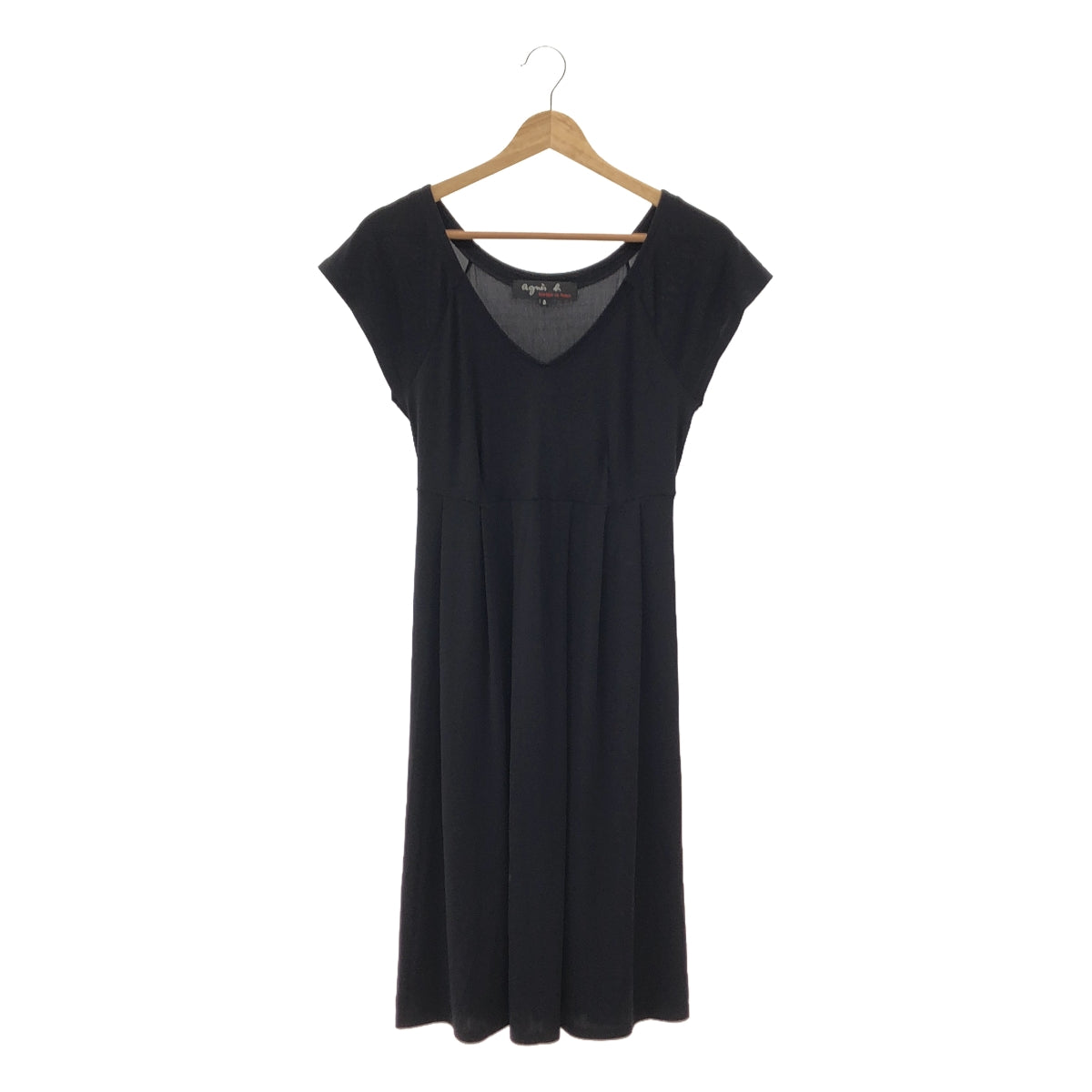 Agnes b. | Stretch Pleated Dress | 2 | Black | Women's