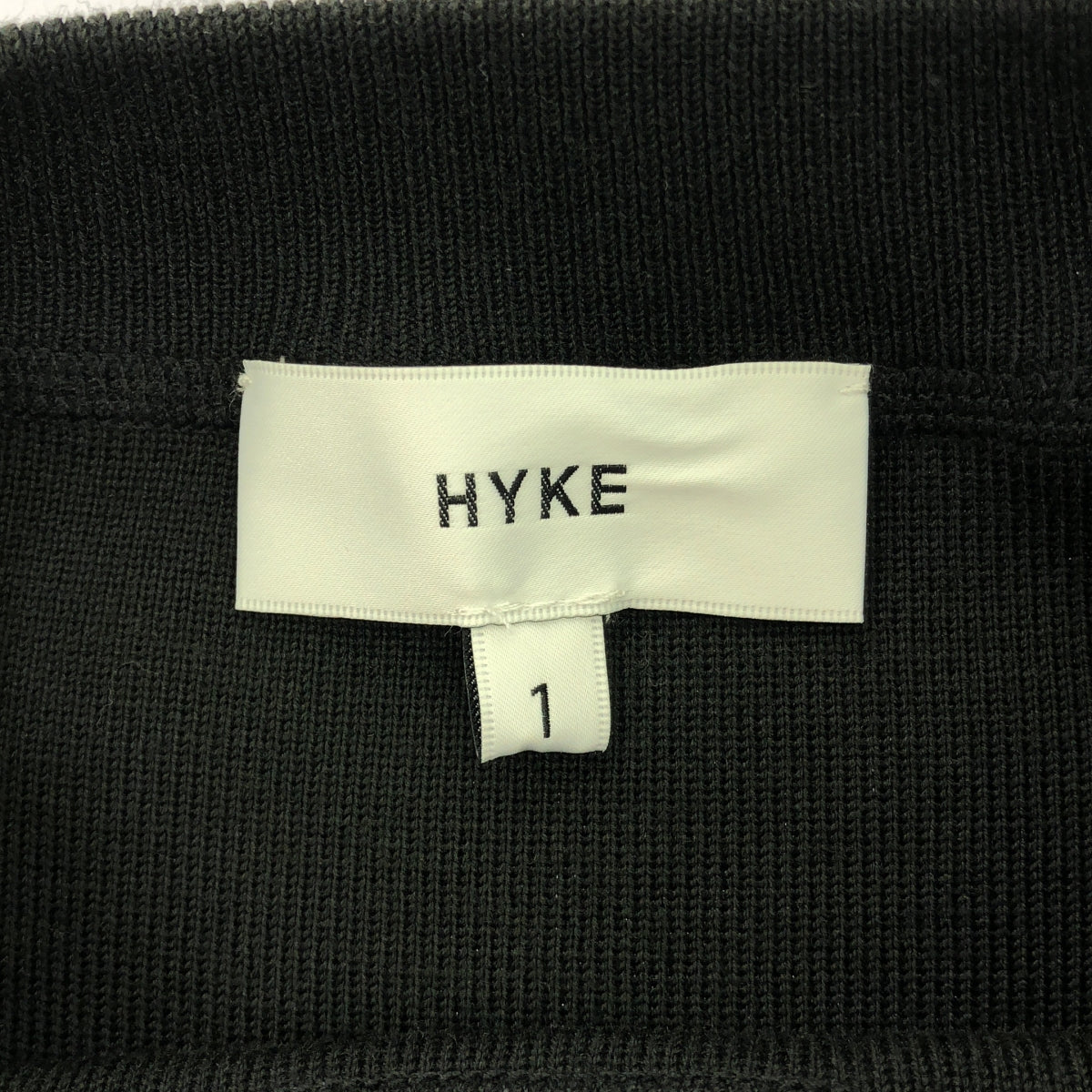 HYKE / ハイク | S/C/P FRINGED SLEEVE SWEATER フリンジ ニット | 1 | ブラック | レディース