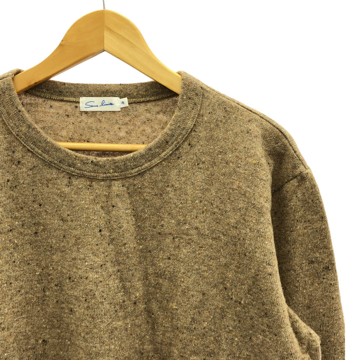 sans limite / Sun Limit | Nep Wool Long T Pullover | 2 | Beige | Men's