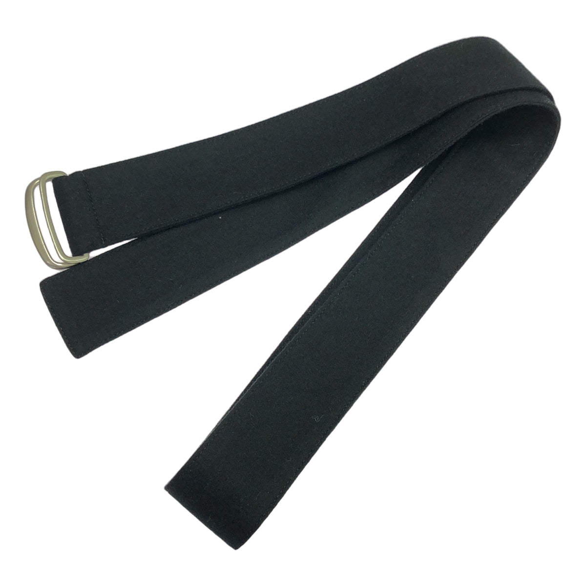 【美品】  BLAMINK / ブラミンク | M.WINTER / ベルテッド バンドカラー オーバー ロングスリーブワンピース | 36 | ブラック | レディース