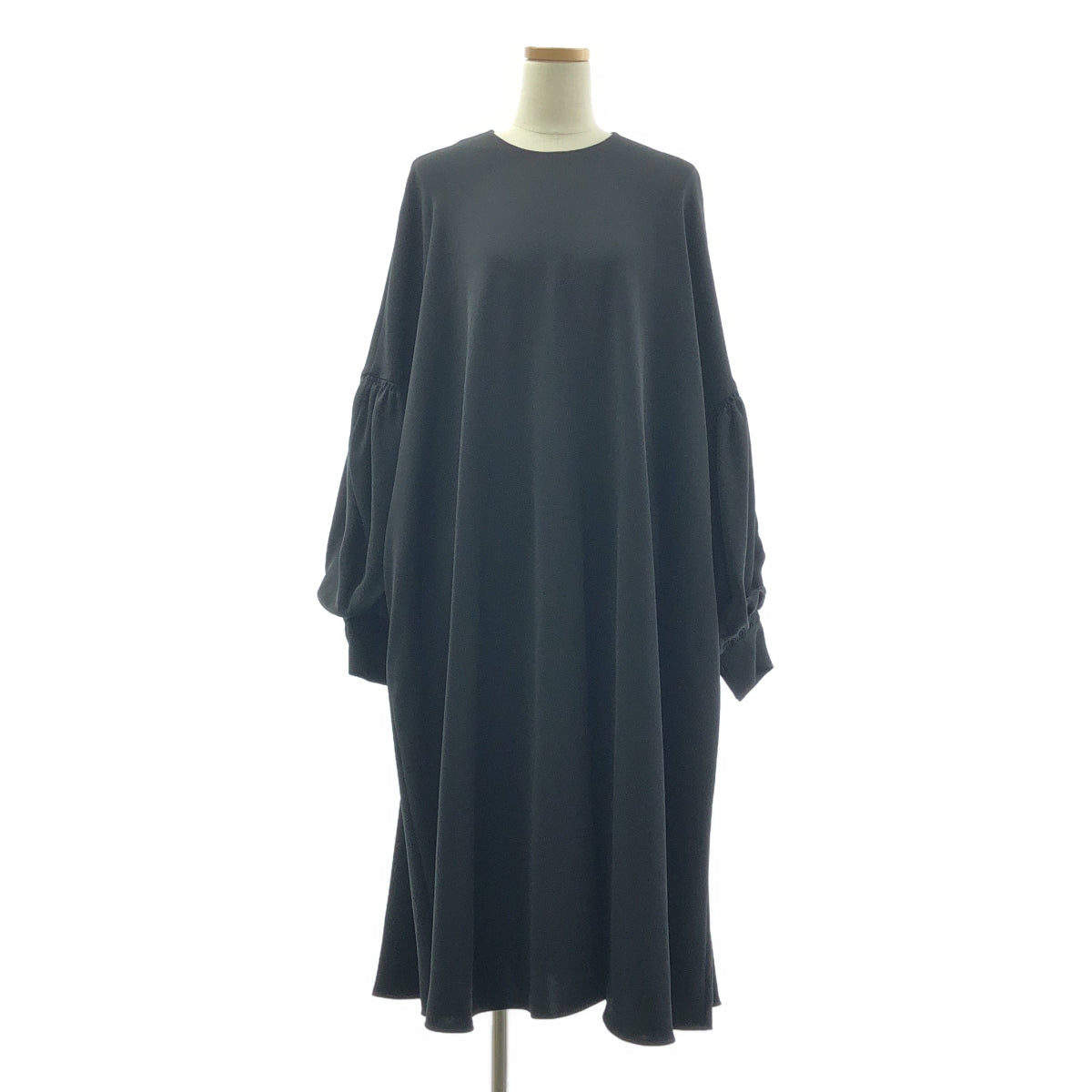 [狀況極佳] ENFOLD | Milione 寬鬆袖連身裙 | 38 碼 | 黑色 | 女款