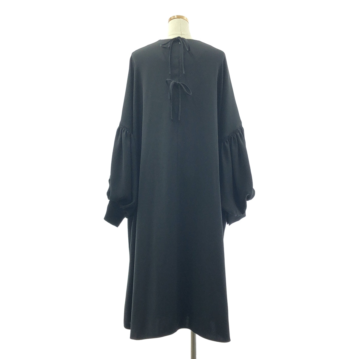 [狀況極佳] ENFOLD | Milione 寬鬆袖連身裙 | 38 碼 | 黑色 | 女款