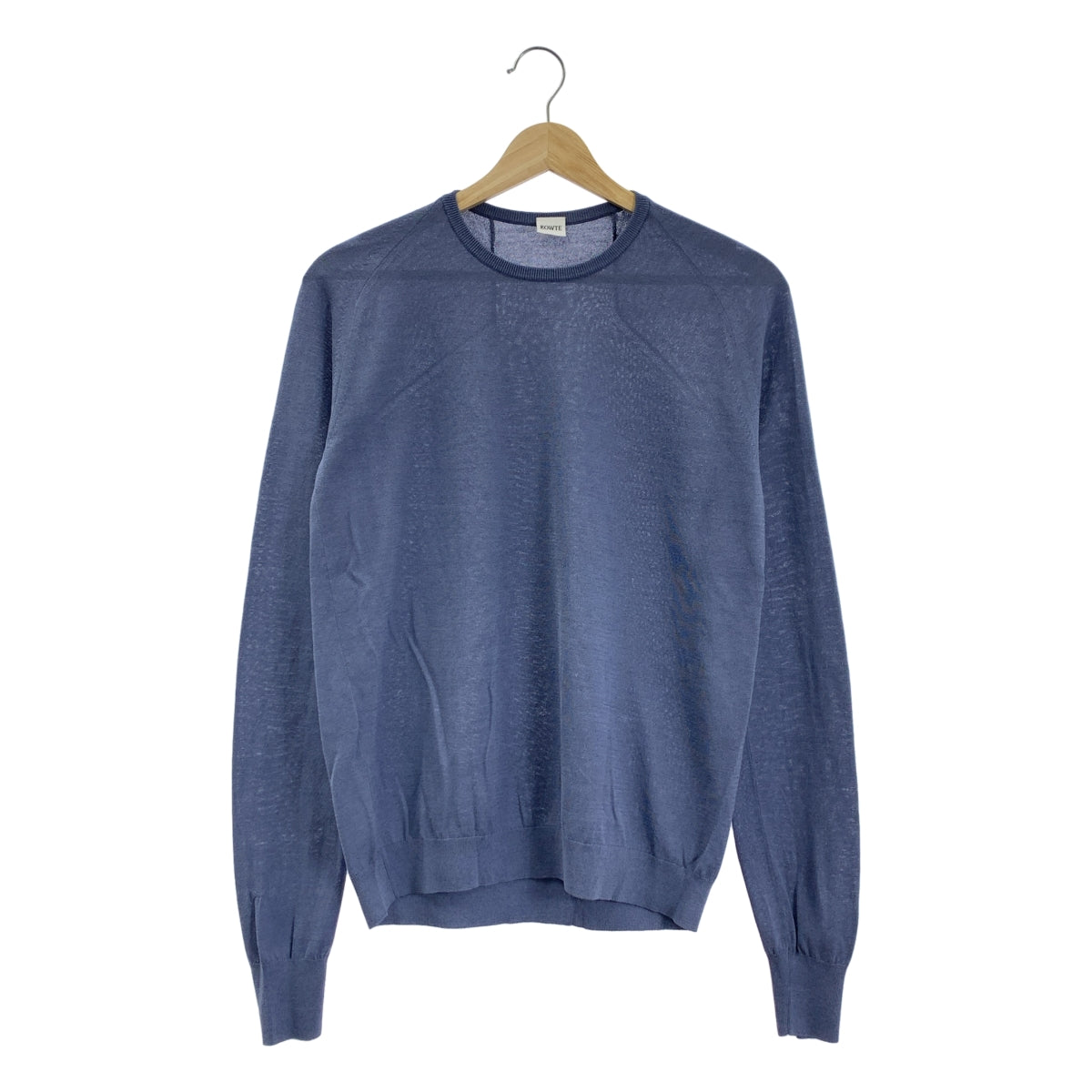 BOWTE / バウト | 18G シルク コットン クルーネック ニット | 0 | パープル | レディース