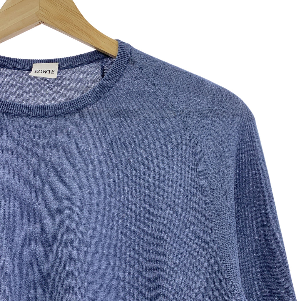 BOWTE / バウト | 18G シルク コットン クルーネック ニット | 0 | パープル | レディース