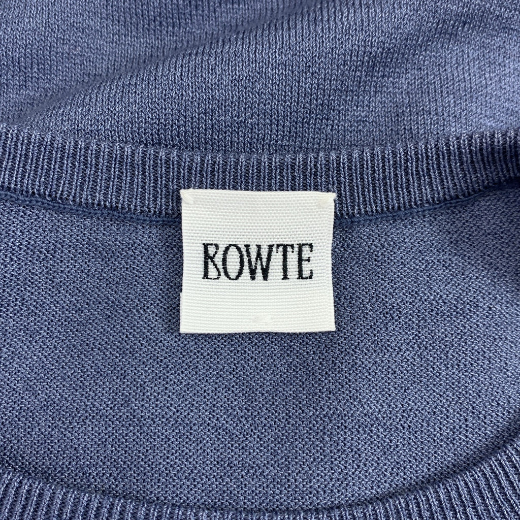 BOWTE / バウト | 18G シルク コットン クルーネック ニット | 0 | パープル | レディース