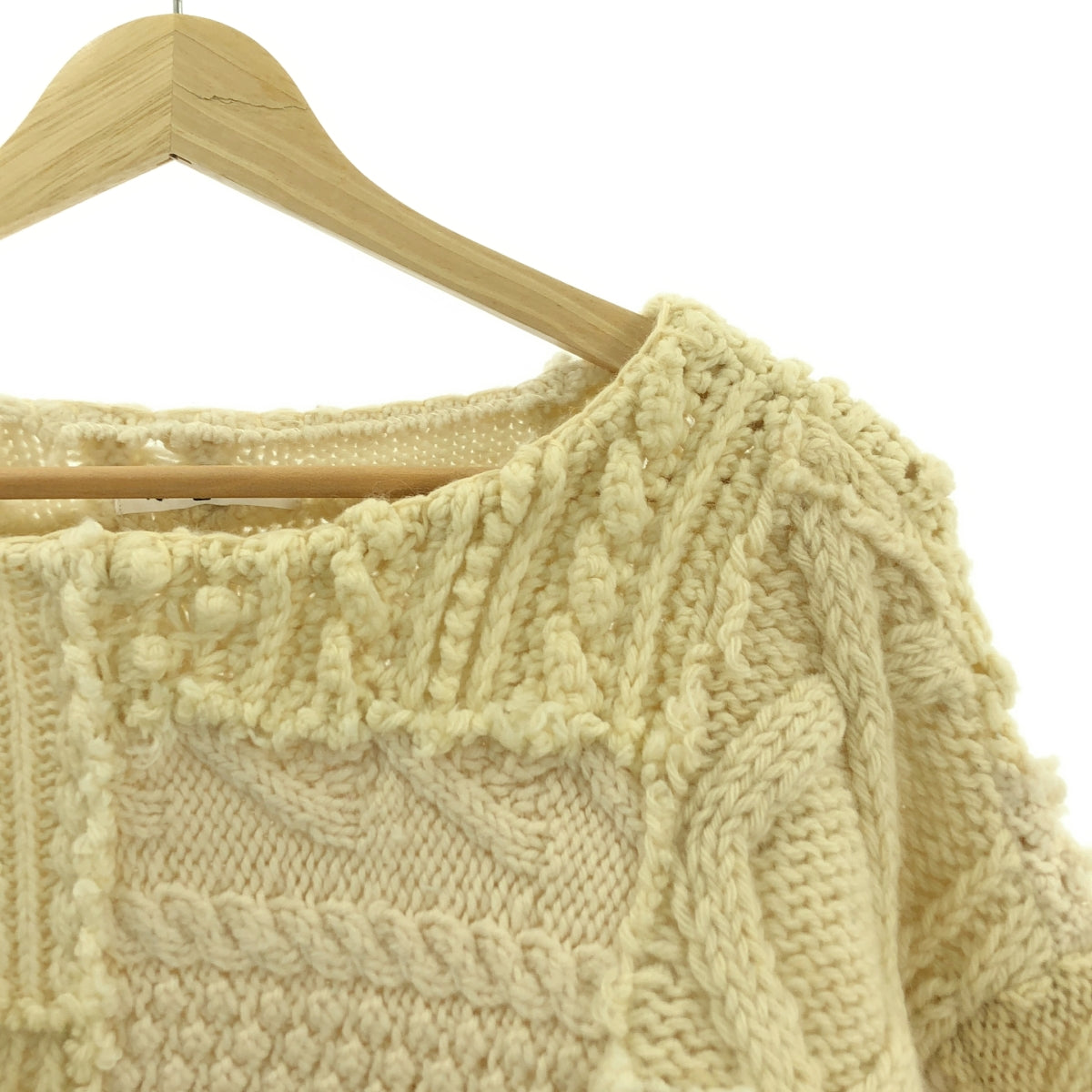 FUMIKA UCHIDA / フミカウチダ | VINTAGE FISHERMAN PATCHWORK SWEATER ヴィンテージ フィッシャーマン パッチワーク セーター ニット | 34 | レディース