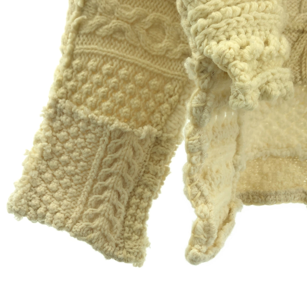 FUMIKA UCHIDA / フミカウチダ | VINTAGE FISHERMAN PATCHWORK SWEATER ヴィンテージ フィッシャーマン パッチワーク セーター ニット | 34 | レディース