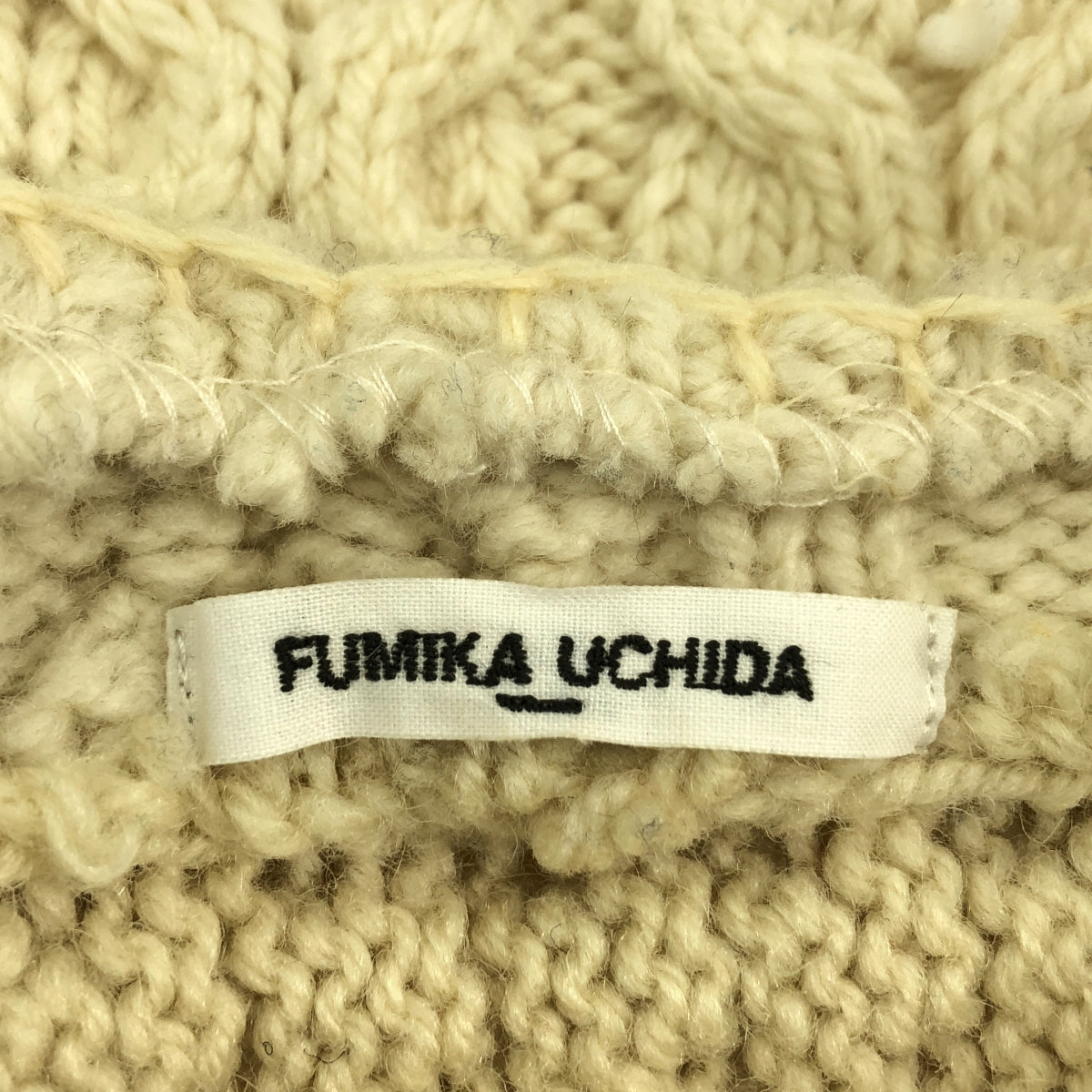 FUMIKA UCHIDA / フミカウチダ | VINTAGE FISHERMAN PATCHWORK SWEATER ヴィンテージ フィッシャーマン パッチワーク セーター ニット | 34 | レディース